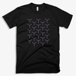 'Cubes' Men's Designer T-shirt in Black - CovertSubvert