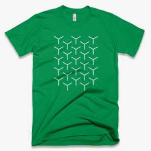 'Cubes' Men's Designer T-shirt in Green - CovertSubvert