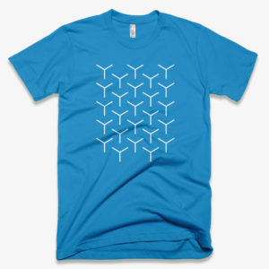 'Cubes' Men's Designer T-shirt in Teal - CovertSubvert