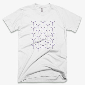 'Cubes' Men's Designer T-shirt in White - CovertSubvert