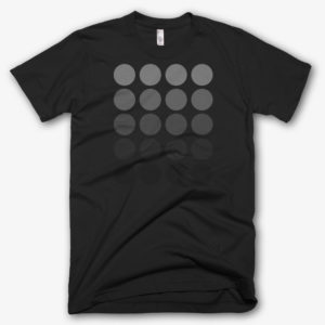 Grey circles on Black tshirt