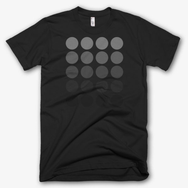 Grey circles on Black tshirt