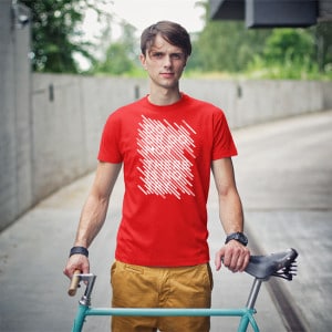 'Do or Do Not' Men's Designer T-shirt in Red - CovertSubvert